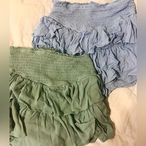 Super cute blue and green rock n rags skirts!! Perfect condition